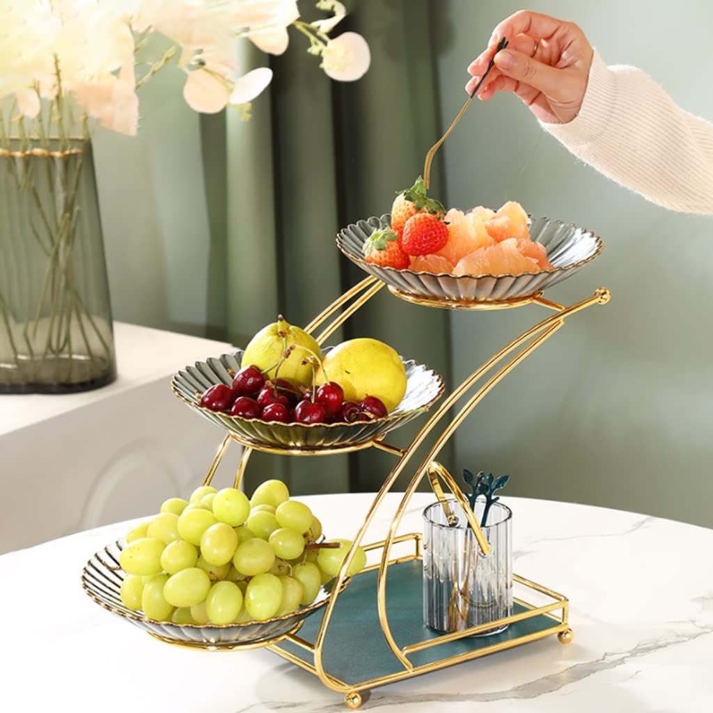 フルーツスタンド Threeness 34cm フルーツボウル フルーツ収納ボウル